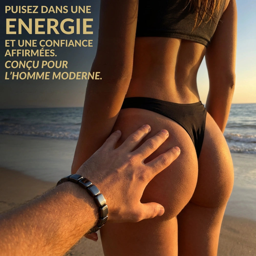 Bracelet Hémistone en hématite — Réveillez l’homme dominant qui sommeille en vous.