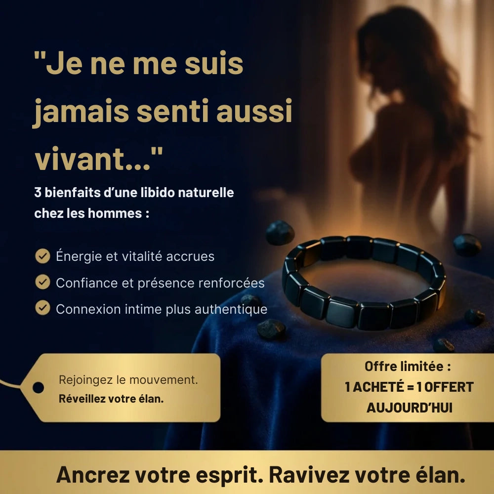 Bracelet Hémistone en hématite — Réveillez l’homme dominant qui sommeille en vous.