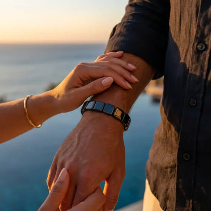 Bracelet Hémistone en hématite — Réveillez l’homme dominant qui sommeille en vous.