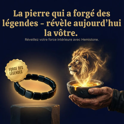 Bracelet Hémistone en hématite — Réveillez l’homme dominant qui sommeille en vous.