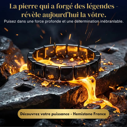 Bracelet Hémistone en hématite — Réveillez l’homme dominant qui sommeille en vous.
